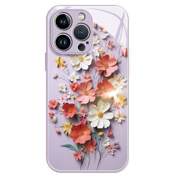 iPhone 12/12 Pro Blomsterbuket Hybrid Cover - Lilla