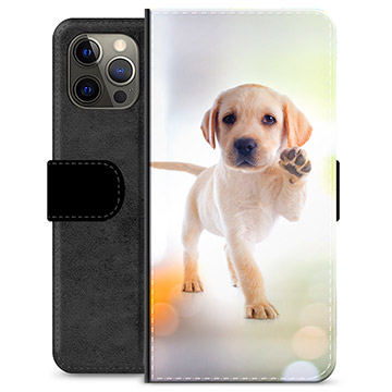 iPhone 12 Pro Max Premium Flip Cover med Pung - Hund