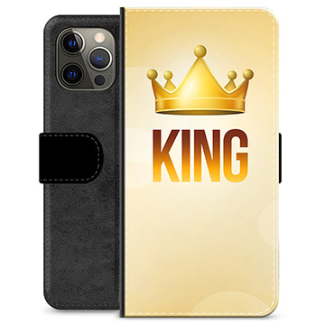 iPhone 12 Pro Max Premium Flip Cover med Pung - Konge