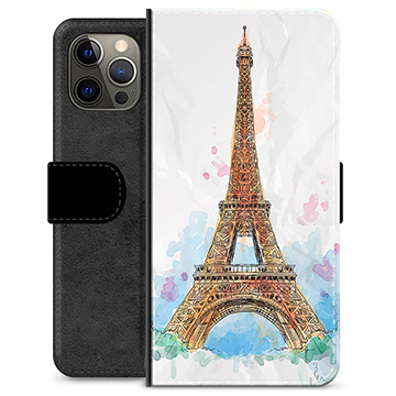 iPhone 12 Pro Max Premium Flip Cover med Pung - Paris