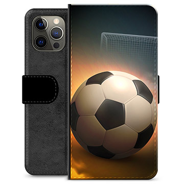 iPhone 12 Pro Max Premium Flip Cover med Pung - Fodbold