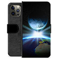 iPhone 12 Pro Max Premium Flip Cover med Pung - Verdensrum