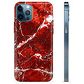 iPhone 12 Pro TPU Cover - Rød Marmor