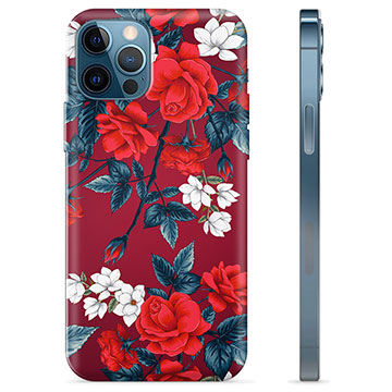 iPhone 12 Pro TPU Cover - Vintage Blomster