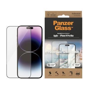 iPhone 14 Pro Max PanzerGlass Ultra-Wide Fit Anti-Reflective EasyAligner Skærmbeskyttelse Hærdet Glas - Sort Kant