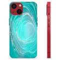 iPhone 13 Mini TPU Cover - Turkis Swirl