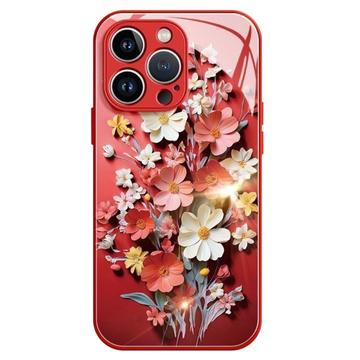 iPhone 13 Pro Blomsterbuket Hybrid Cover - rød