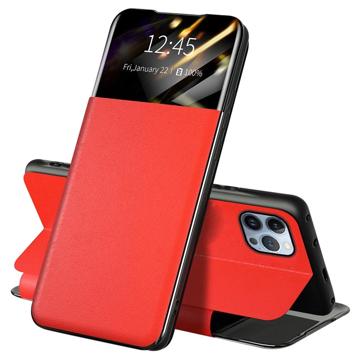 iPhone 13 Pro Front Smart View Flip Cover - Rød