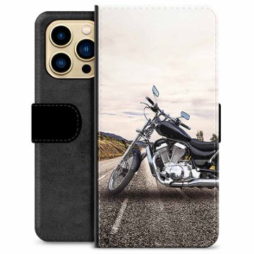 iPhone 13 Pro Max Premium Flip Cover med Pung - Motorcykel