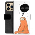 iPhone 13 Pro Max Premium Flip Cover med Pung - Slow Down