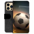 iPhone 13 Pro Max Premium Flip Cover med Pung - Fodbold
