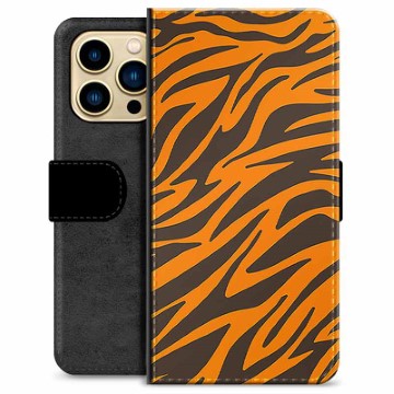iPhone 13 Pro Max Premium Flip Cover med Pung - Tiger
