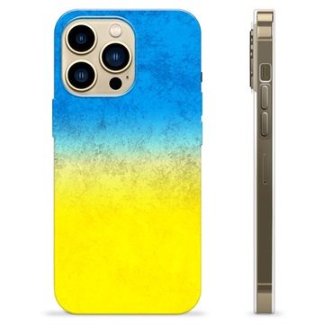 iPhone 13 Pro Max TPU Cover Ukrainsk Flag - Tofarvet