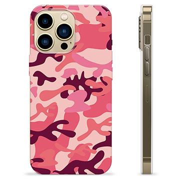 iPhone 13 Pro Max TPU Cover - Pink Camouflage