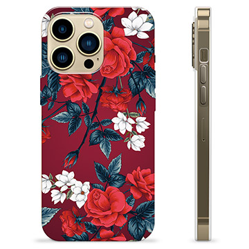 iPhone 13 Pro Max TPU Cover - Vintage Blomster