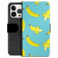 iPhone 13 Pro Premium Flip Cover med Pung - Bananer