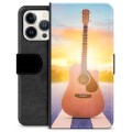 iPhone 13 Pro Premium Flip Cover med Pung - Guitar