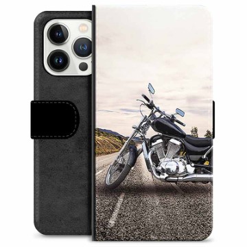 iPhone 13 Pro Premium Flip Cover med Pung - Motorcykel