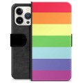 iPhone 13 Pro Premium Flip Cover med Pung - Pride