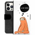 iPhone 13 Pro Premium Flip Cover med Pung - Slow Down
