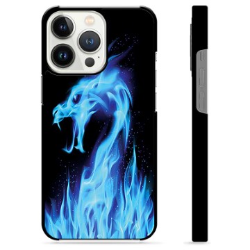 iPhone 13 Pro Beskyttende Cover - Blå Ild Drage