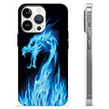 iPhone 13 Pro TPU Cover - Blå Ild Drage