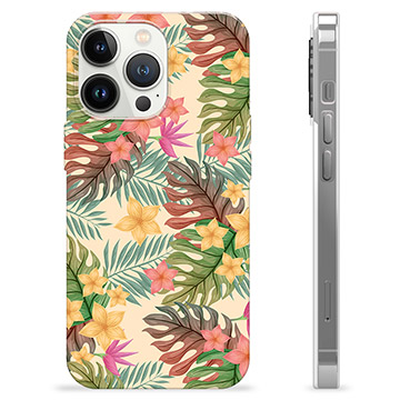 iPhone 13 Pro TPU Cover - Lyserøde Blomster