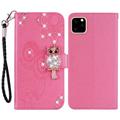 iPhone 14 Ugle Rhinsten Pung - Hot Pink