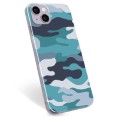 iPhone 14 Plus TPU Cover - Blå Camouflage