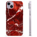 iPhone 14 Plus TPU Cover - Rød Marmor