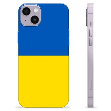 iPhone 14 Plus TPU Cover Ukrainsk Flag - Gul og lyseblå