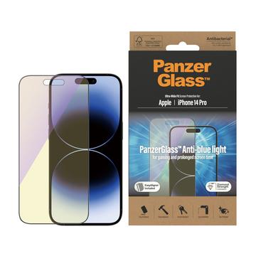 iPhone 14 Pro PanzerGlass Ultra-Wide Fit Anti-Blue Light EasyAligner Hærdet Glas