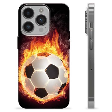 iPhone 14 Pro TPU Cover - Fodbold Flamme