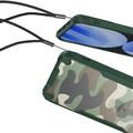 iPhone 15 Anti-Shock Hybrid Cover - Camouflage - Sort