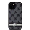 iPhone 15 DKNY Checkered Pattern and Stripe Cover