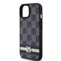 iPhone 15 DKNY Checkered Pattern and Stripe Cover