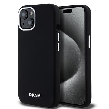 iPhone 15 DKNY Liquid Silicone Metal Logo Cover - Magsafe-kompatibel