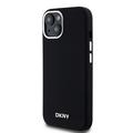 iPhone 15 DKNY Liquid Silicone Metal Logo Cover - Magsafe-kompatibel