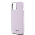 iPhone 15 DKNY Flydende Silikone Metal Logo Cover - Magsafe-kompatibel