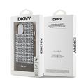 iPhone 15 DKNY Repeat Pattern Bottom Stripe Cover - MagSafe-kompatibel