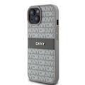 iPhone 15 DKNY Repeat Pattern Tonal Stripe Cover