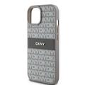 iPhone 15 DKNY Repeat Pattern Tonal Stripe Cover