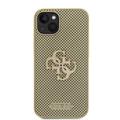 iPhone 15 Guess Perforeret 4G Glitter Logo Cover