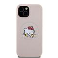 iPhone 15 Hello Kitty Kitty Asleep MagSafe Cover - Lyserød