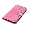 iPhone 15 Ugle Rhinsten Pung - Hot Pink