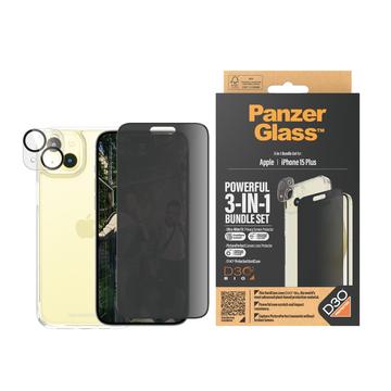 iPhone 15 Plus PanzerGlass Privacy 3-i-1-pakke