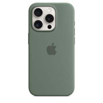 iPhone 15 Pro Apple Silikone Cover med MagSafe MT1J3ZM/A - Cypresgrøn