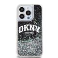 iPhone 15 Pro DKNY Liquid Glitter Arch Logo Cover