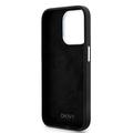 iPhone 15 Pro DKNY Flydende Silikone Metal Logo Cover - Magsafe-kompatibel - Sort