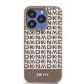 iPhone 15 Pro DKNY Repeat Pattern Bottom Stripe Cover - MagSafe-kompatibel